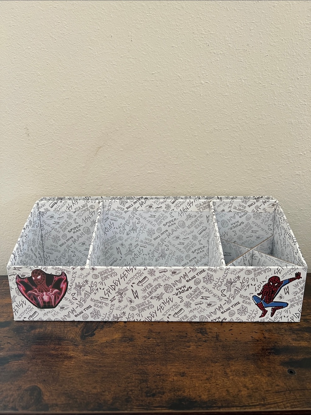 Marvel Spiderman Desk Organizer Comics Office Stationary